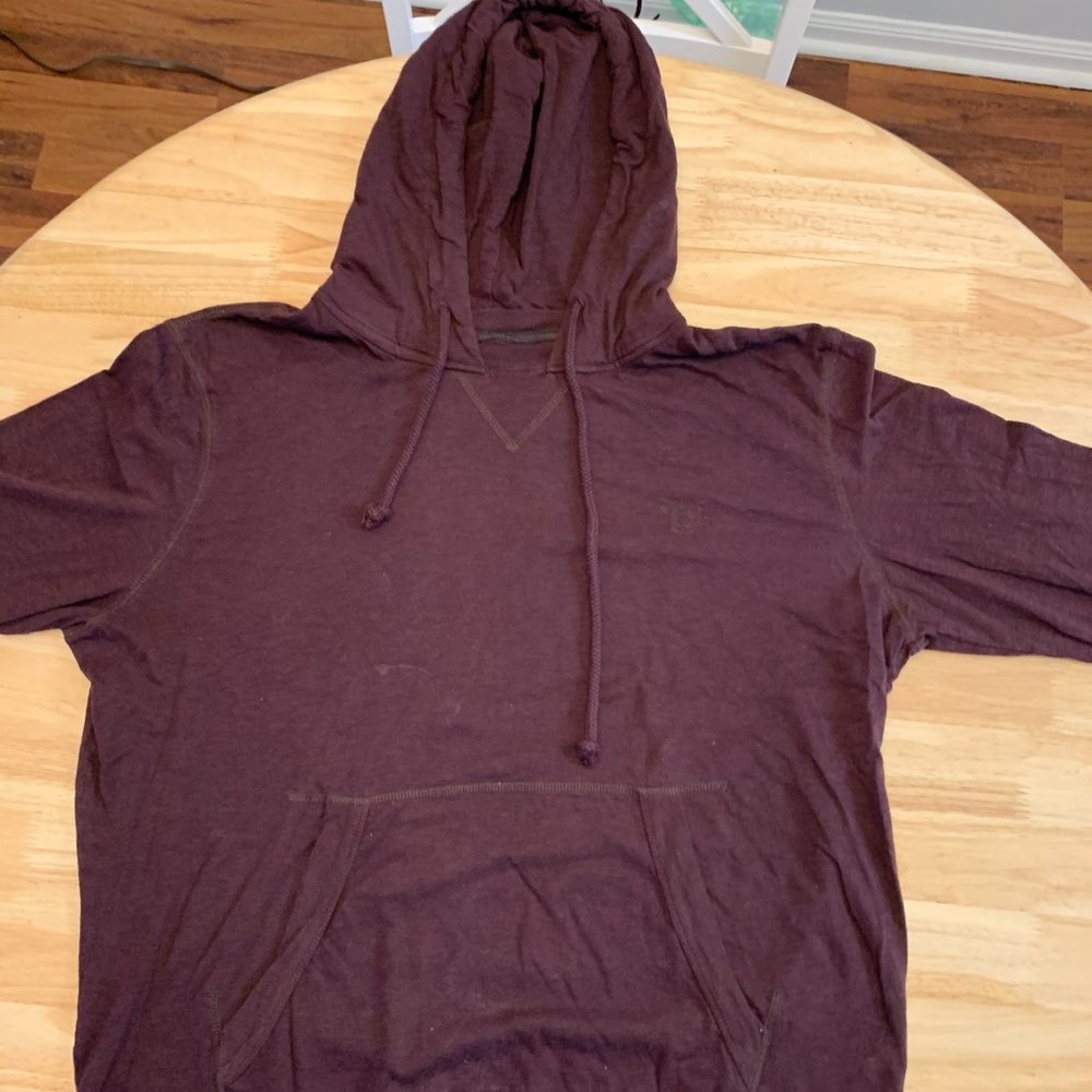 Mens Maroon American Eagle Hoodie, Medium